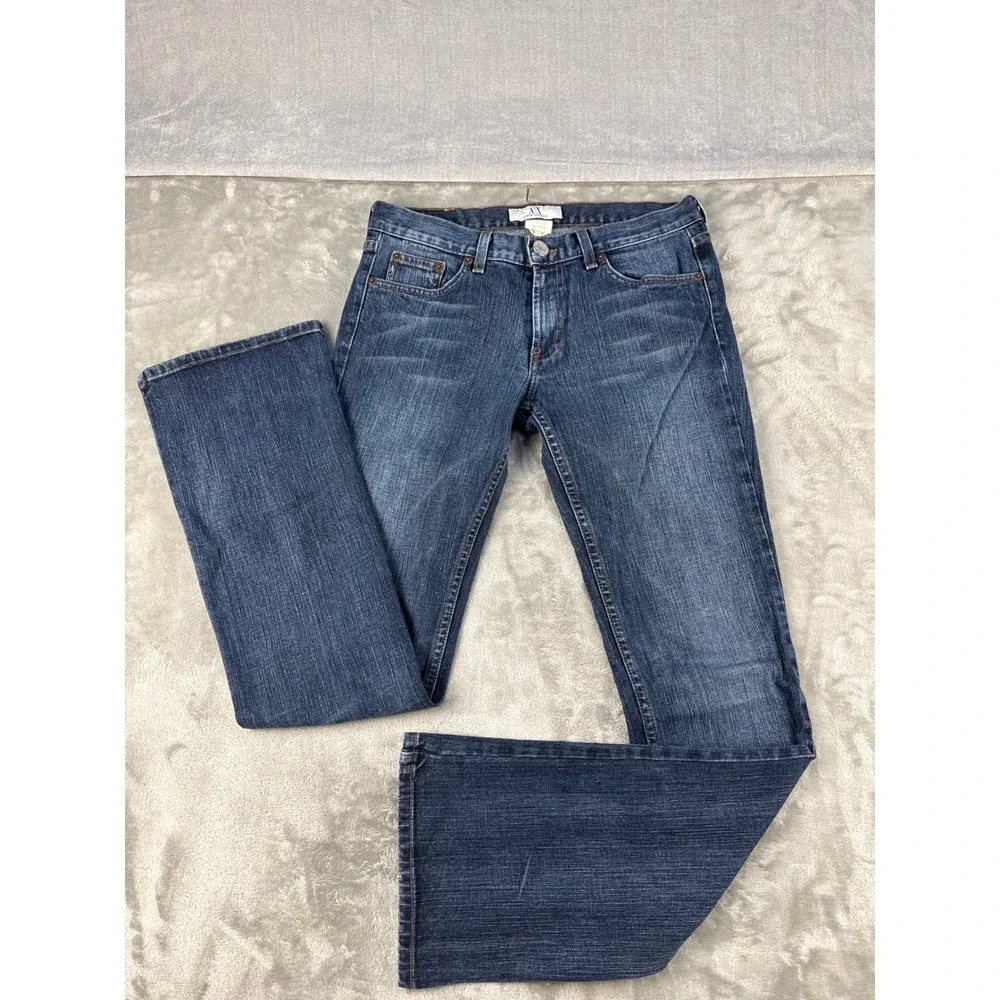 Armani Exchange Helix Dark Stone Bootcut Jeans Mens Blue Denim